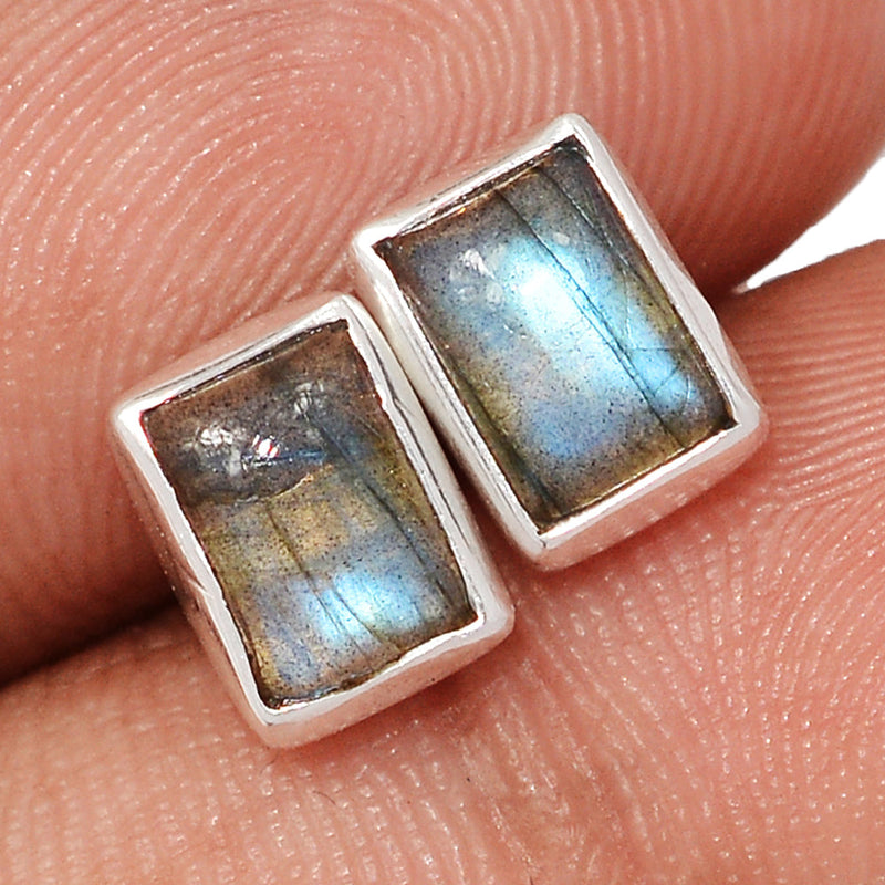 Blue Fire Labradorite Studs - BFLS1708