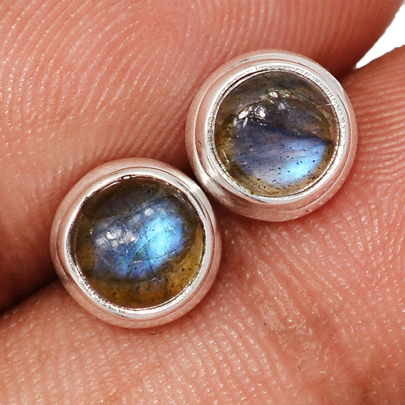 Blue Fire Labradorite Studs - BFLS1709