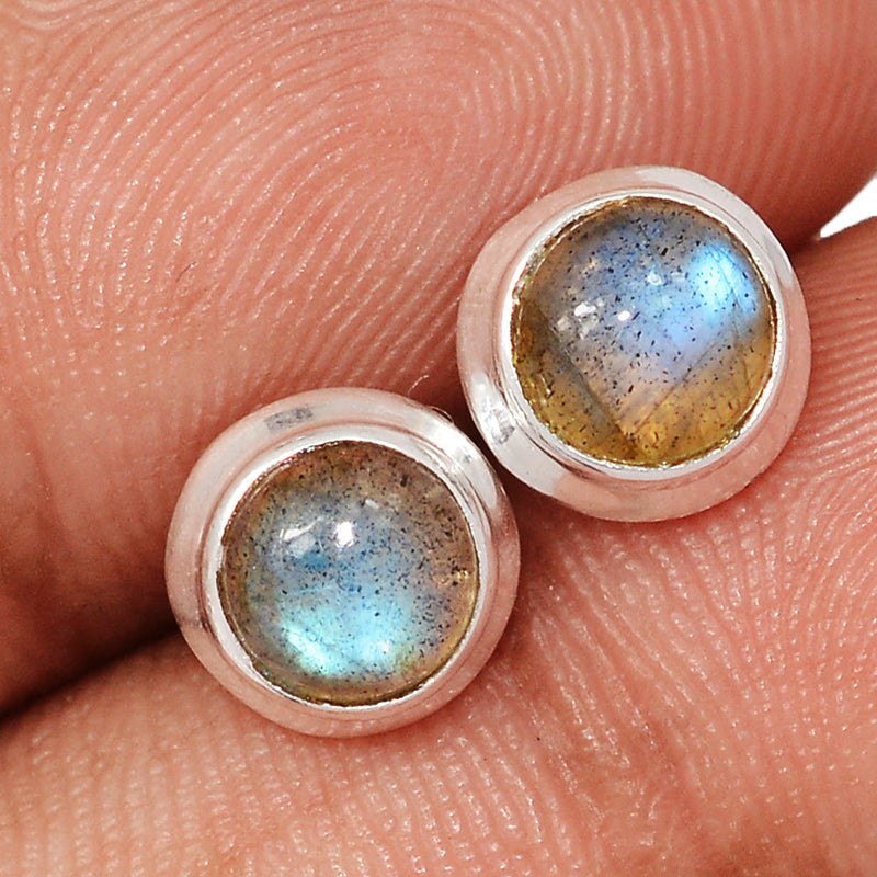 Blue Fire Labradorite Studs - BFLS1710