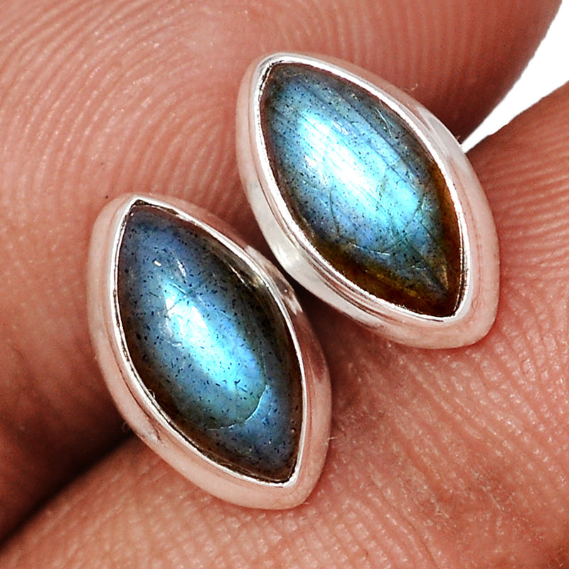 Blue Fire Labradorite Studs - BFLS1711