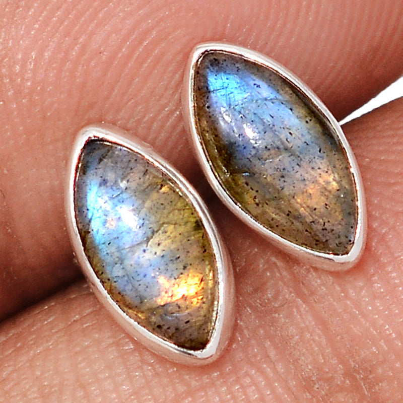 Blue Fire Labradorite Studs - BFLS1713