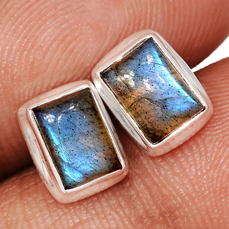 Blue Fire Labradorite Studs - BFLS1714