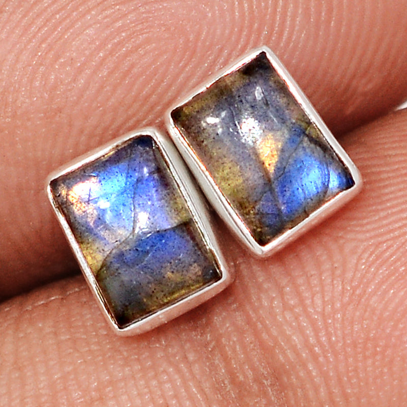Blue Fire Labradorite Studs - BFLS1715