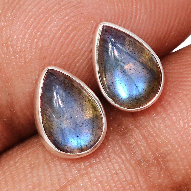 Blue Fire Labradorite Studs - BFLS1716