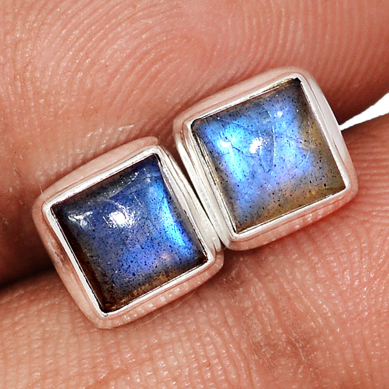 Blue Fire Labradorite Studs - BFLS1717