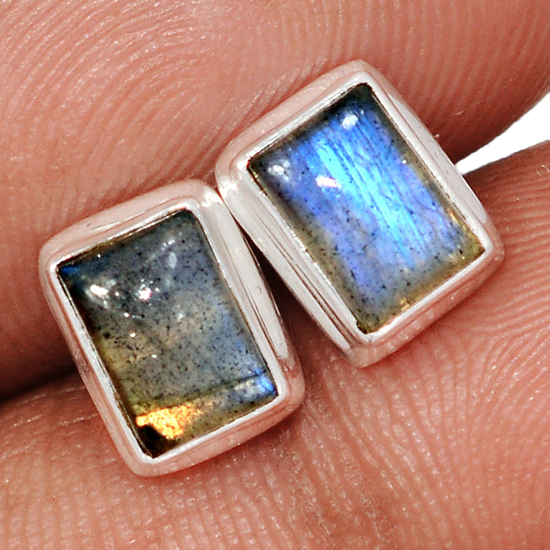Blue Fire Labradorite Studs - BFLS1720
