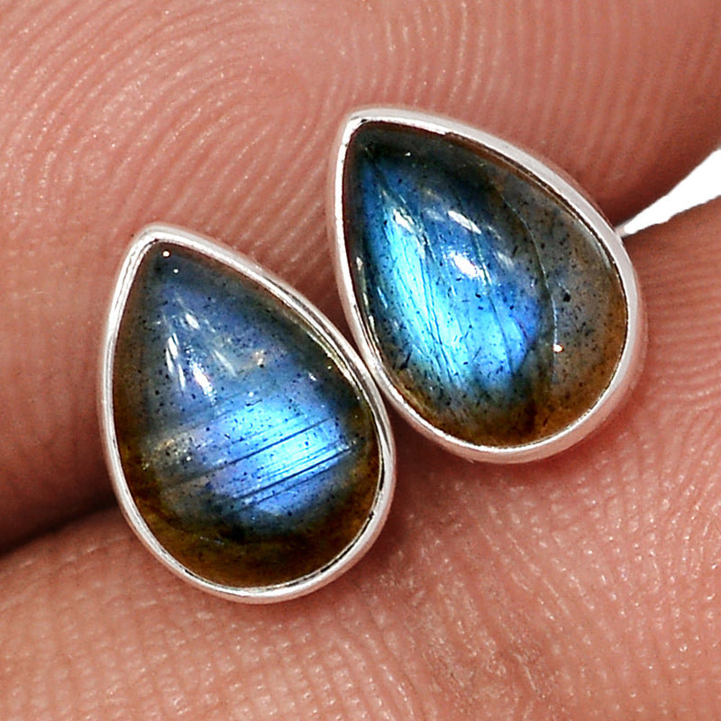 Blue Fire Labradorite Studs - BFLS1722