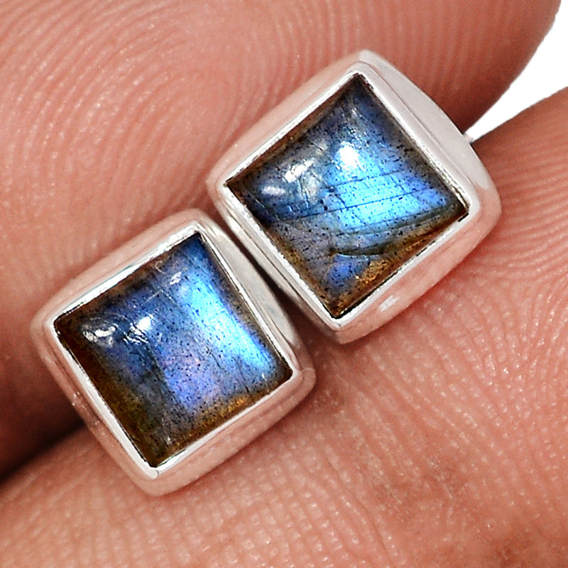 Blue Fire Labradorite Studs - BFLS1723