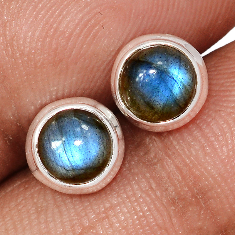Blue Fire Labradorite Studs - BFLS1724