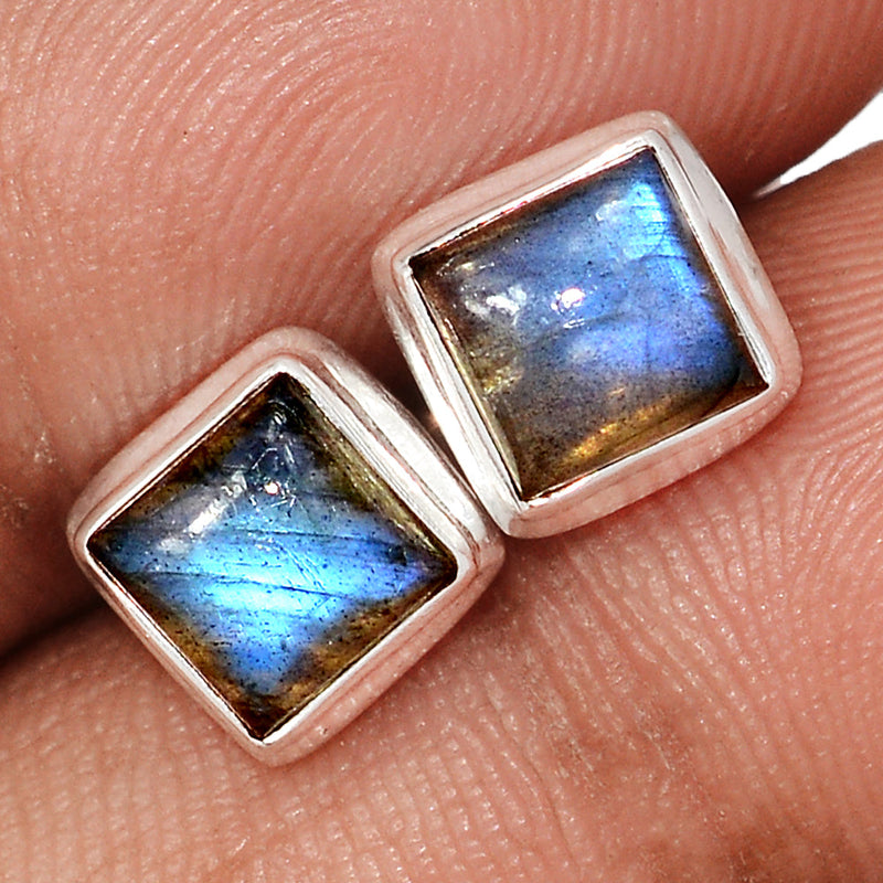 Blue Fire Labradorite Studs - BFLS1725