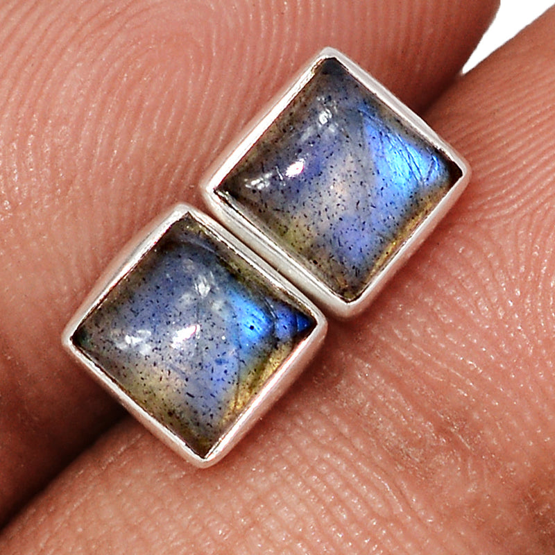 Blue Fire Labradorite Studs - BFLS1727