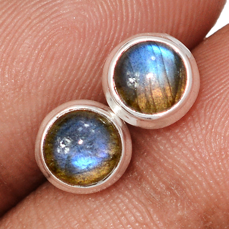 Blue Fire Labradorite Studs - BFLS1728