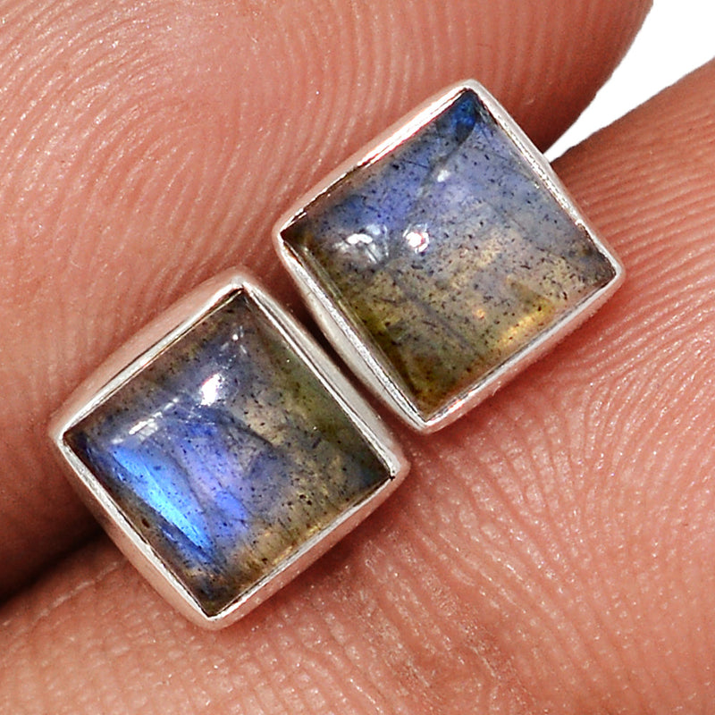 Blue Fire Labradorite Studs - BFLS1730