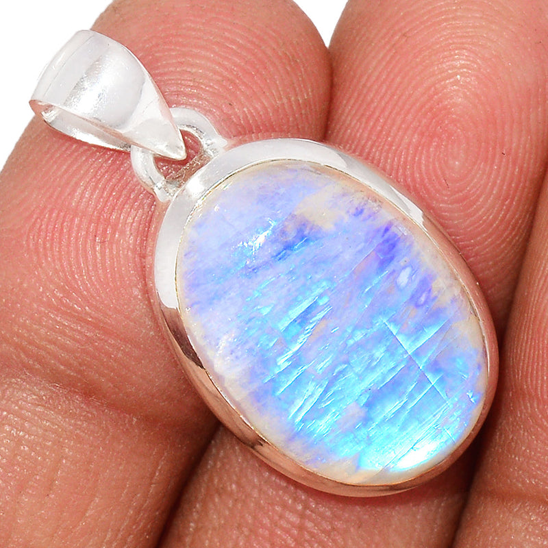 1.2" Blue Fire Moonstone Pendants - BFMP2136