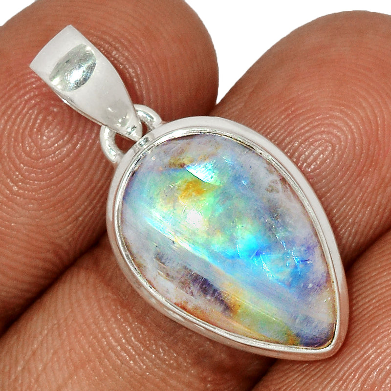 1.2" Blue Fire Moonstone Pendants - BFMP2175