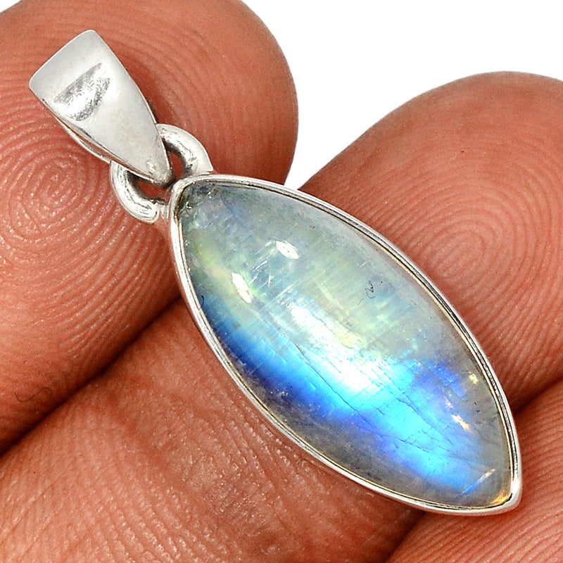 1.3" Blue Fire Moonstone Pendants - BFMP2491