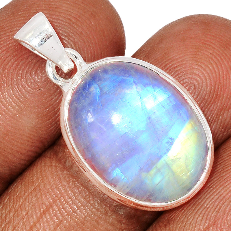 1.2" Blue Fire Moonstone Pendants - BFMP2522