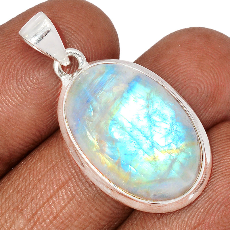 1.5" Blue Fire Moonstone Pendants - BFMP2539