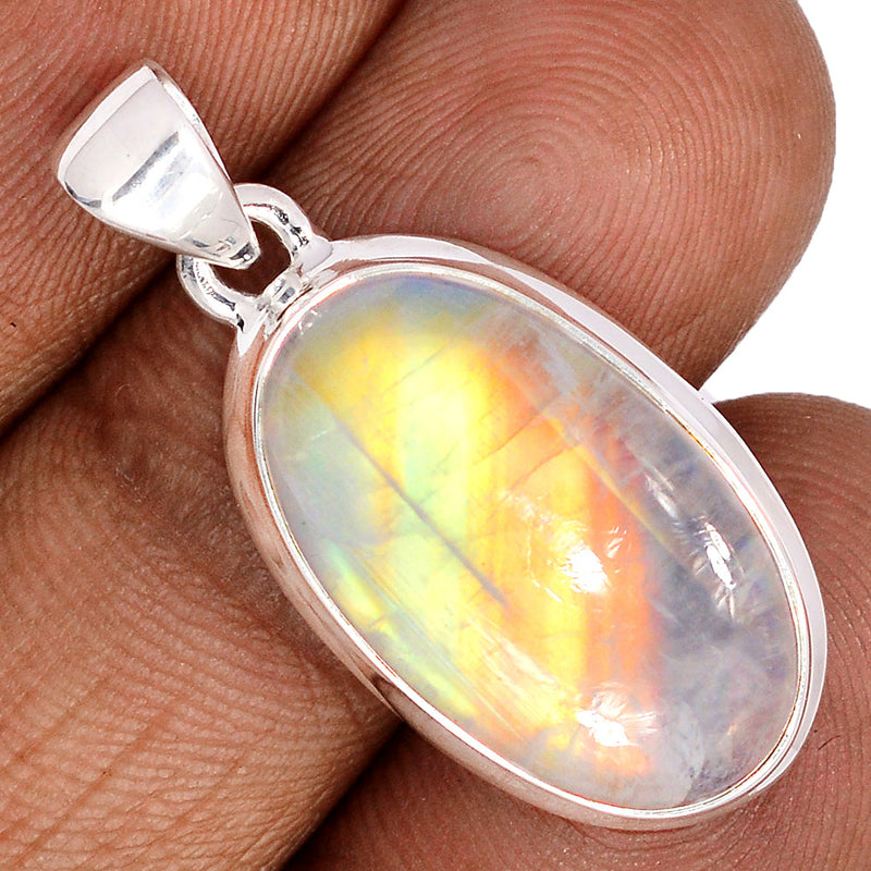 1.3" Blue Fire Moonstone Pendants - BFMP2669