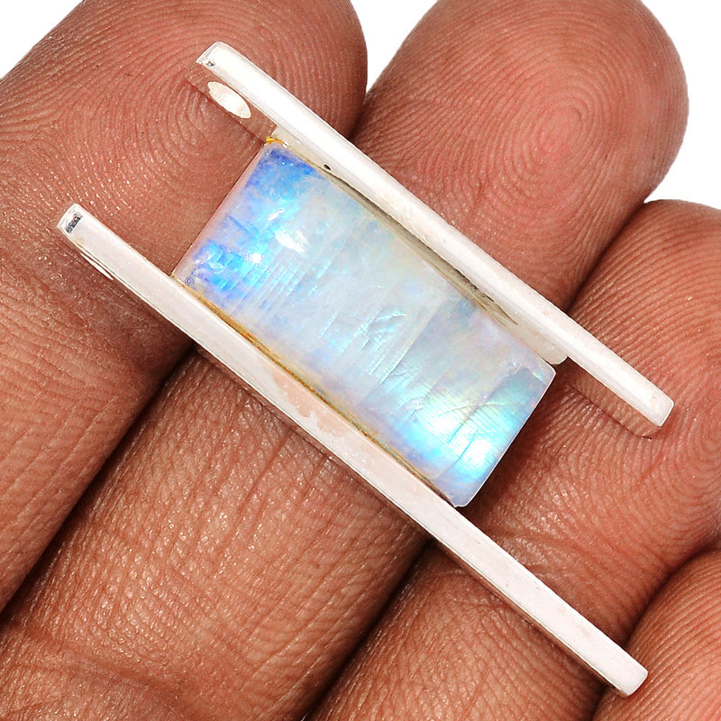 1.7" Blue Fire Moonstone Pendants - BFMP2716