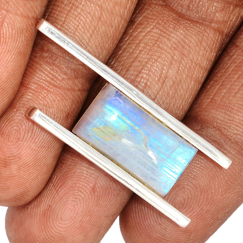 1.7" Blue Fire Moonstone Pendants - BFMP2720
