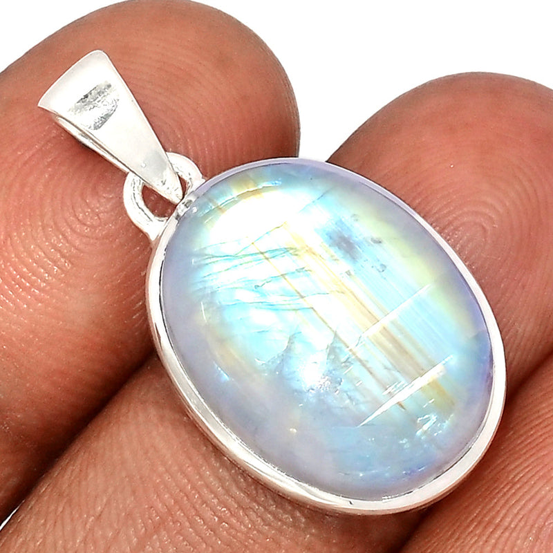 1.2" Blue Fire Moonstone Pendants - BFMP2759
