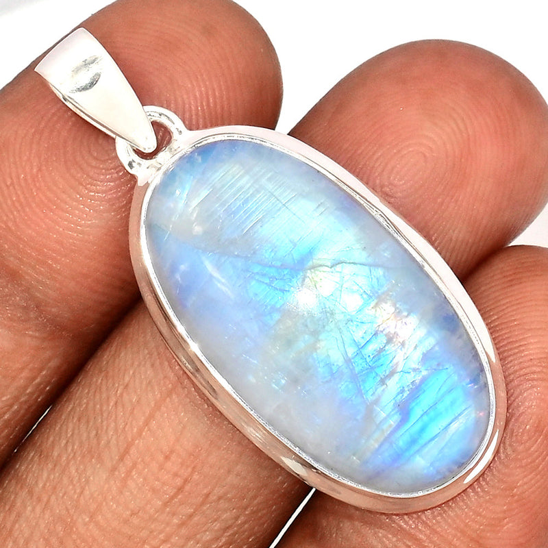 1.7" Blue Fire Moonstone Pendants - BFMP2761