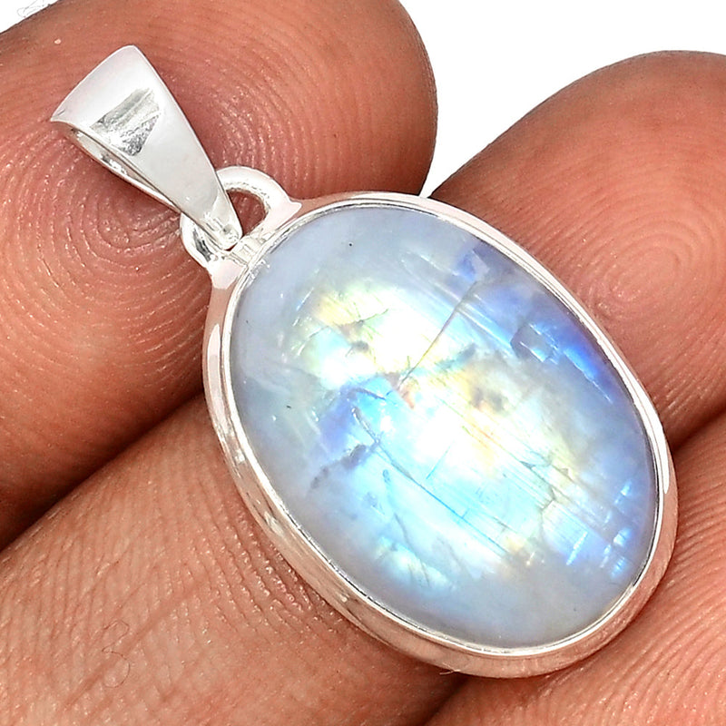 1.2" Blue Fire Moonstone Pendants - BFMP2773
