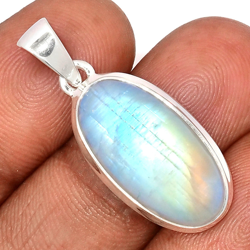 1.3" Blue Fire Moonstone Pendants - BFMP2783