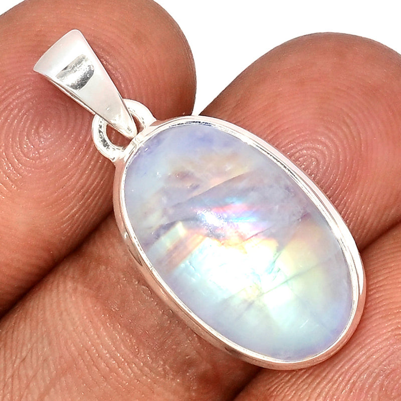1.2" Blue Fire Moonstone Pendants - BFMP2794