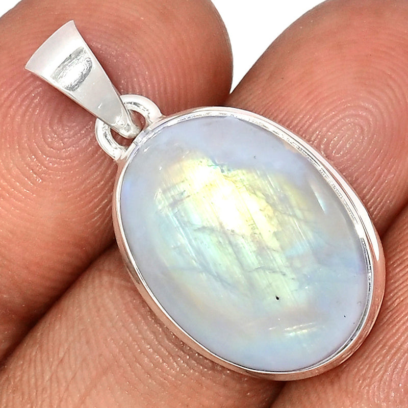 1.2" Blue Fire Moonstone Pendants - BFMP2804