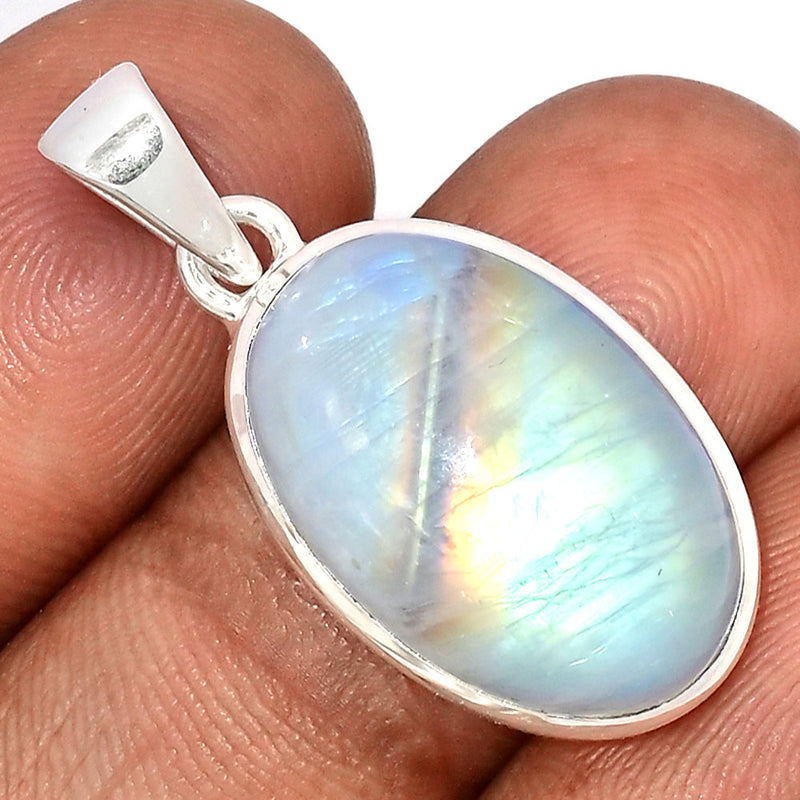 1.3" Blue Fire Moonstone Pendants - BFMP2810