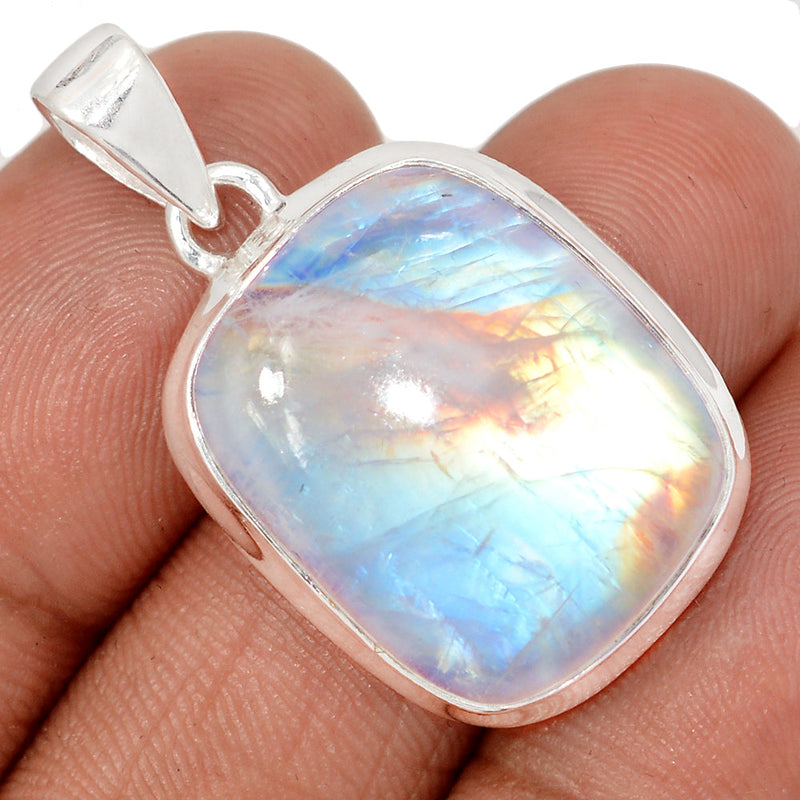 1.3" Blue Fire Moonstone Pendants - BFMP2843