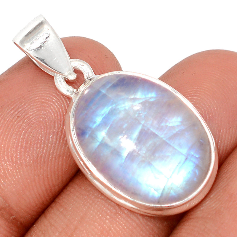 1.2" Blue Fire Moonstone Pendants - BFMP2860