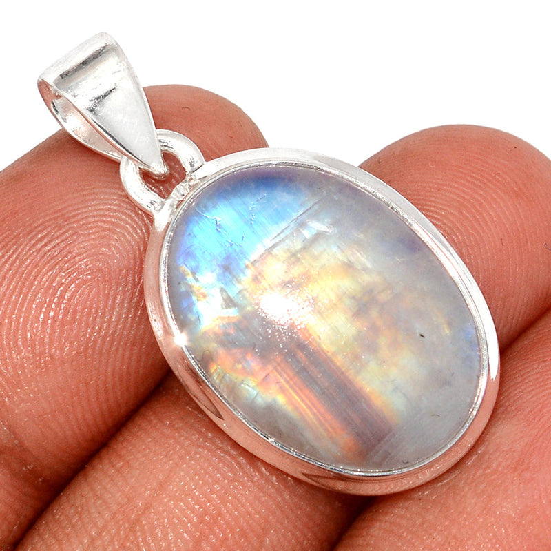 1.3" Blue Fire Moonstone Pendants - BFMP2874