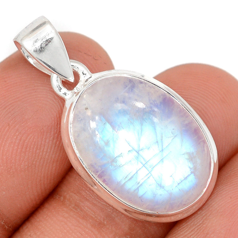 1.2" Blue Fire Moonstone Pendants - BFMP2943