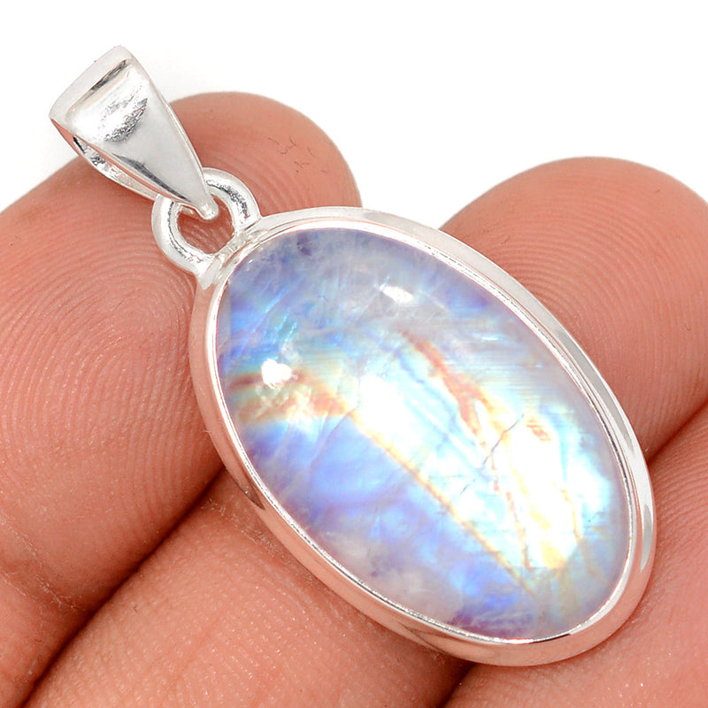 1.5" Blue Fire Moonstone Pendants - BFMP2945