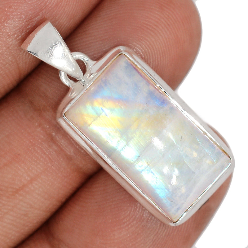 1.3" Blue Fire Moonstone Pendants - BFMP3012