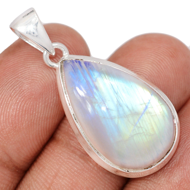 1.5" Blue Fire Moonstone Pendants - BFMP3015