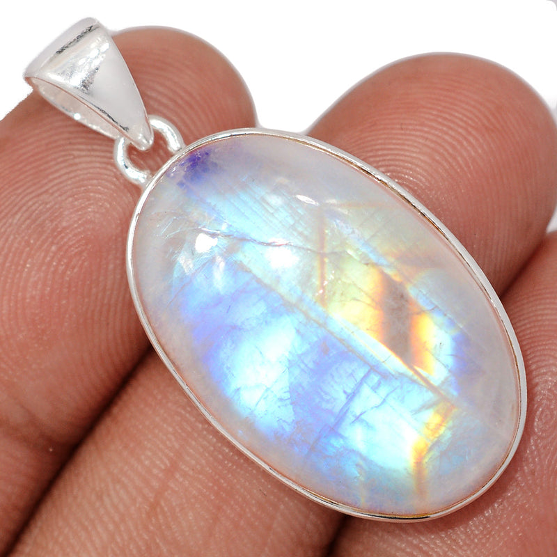 1.5" Blue Fire Moonstone Pendants - BFMP3017