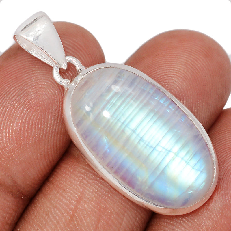 1.5" Blue Fire Moonstone Pendants - BFMP3019