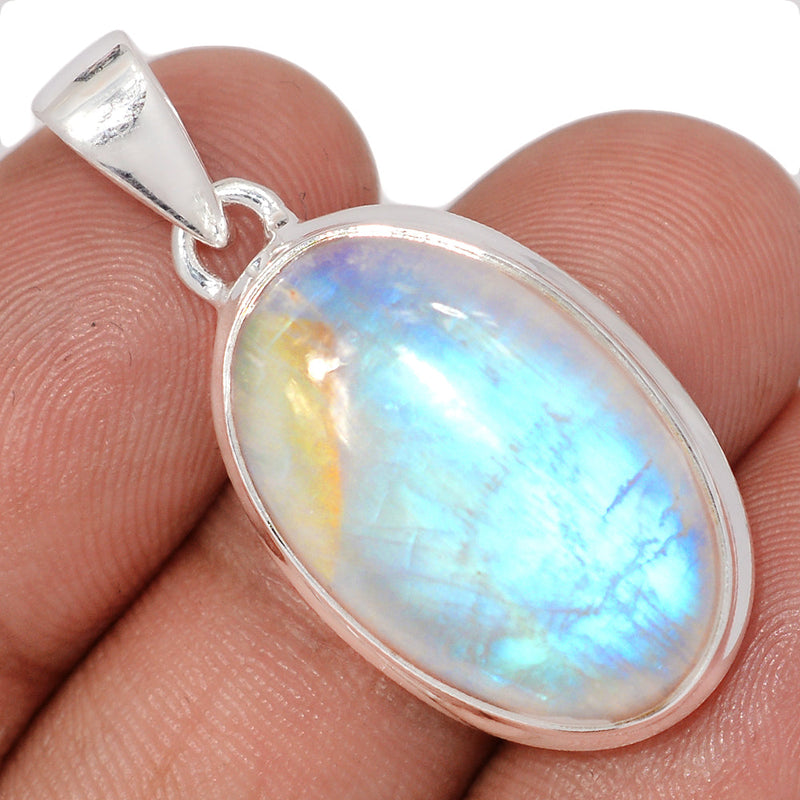 1.5" Blue Fire Moonstone Pendants - BFMP3024