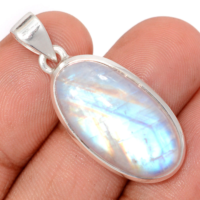 1.5" Blue Fire Moonstone Pendants - BFMP3036
