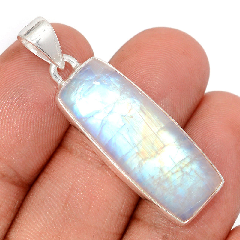 1.6" Blue Fire Moonstone Pendants - BFMP3040