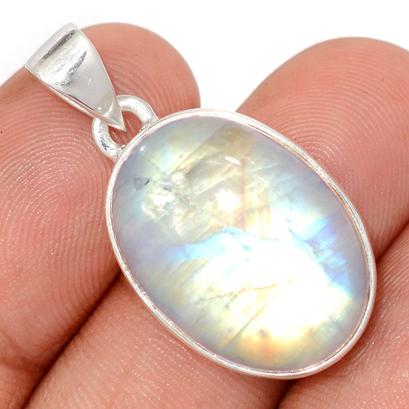 1.2" Blue Fire Moonstone Pendants - BFMP3041