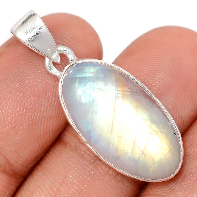 1.3" Blue Fire Moonstone Pendants - BFMP3048