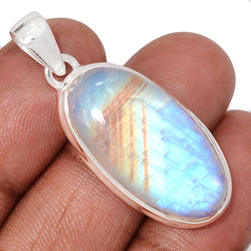 1.6" Blue Fire Moonstone Pendants - BFMP3051