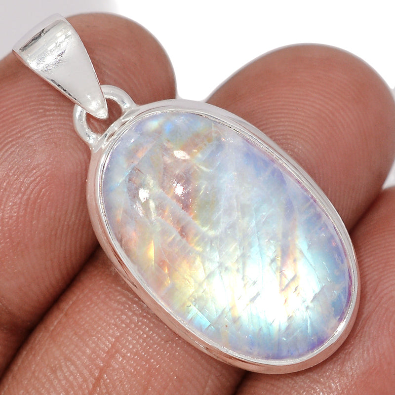 1.5" Blue Fire Moonstone Pendants - BFMP3061