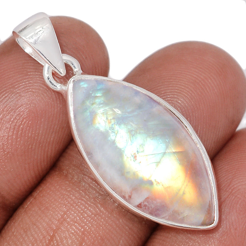 1.5" Blue Fire Moonstone Pendants - BFMP3064