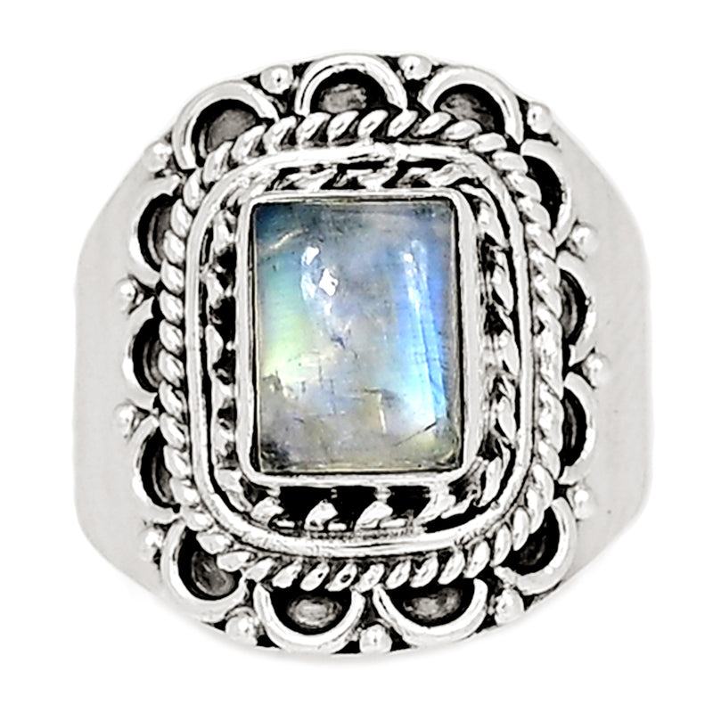Fine Filigree - Blue Fire Moonstone Ring - BFMR1567